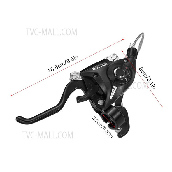 2pcs Bicycle Speed Shifter Brake Shifter 21 Speed Bike Gear Shifter Brake Lever Combo for Moutain Bike MTB BMX Fixie Gear Cycling