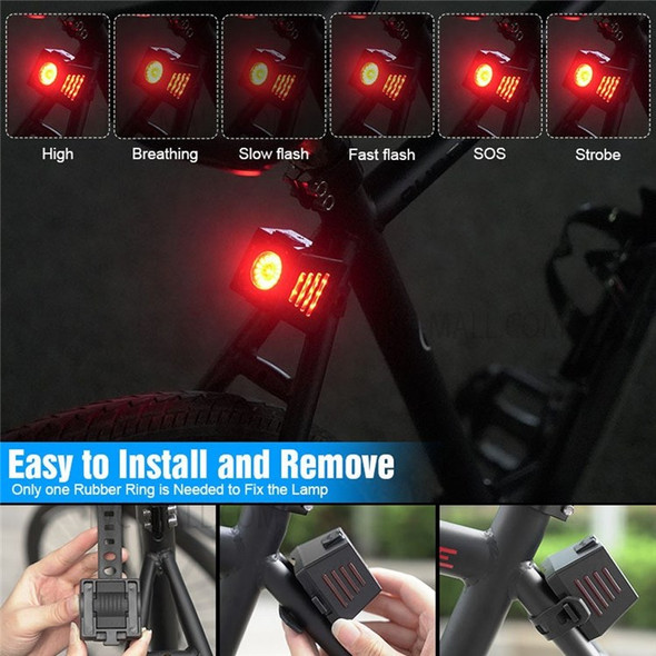 USB Rechargeable Bike Light Set Super Bright Front Headlight and Rear Light Bicycle Accessories for Night Riding Cycling