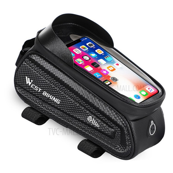 WEST BIKING Bicycle Bag Waterproof Mountain Road Bike Top Tube Front Frame Bag