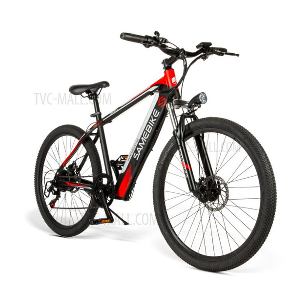 SAMEBIKE SH26 Moped Electric Mountain Bike 26 Inch 250W 36V 25KM/H with 70KM Milage - Black