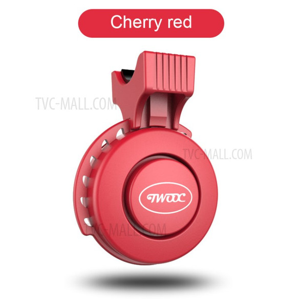 Electric Bike Horn Electronic Bicycle Bell 3 Sound Modes - Red