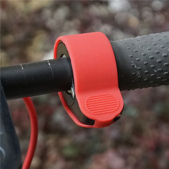 For M365/1S/Pro/Max G30 Scooter Handlebar Silicone Sleeve Thumb Throttle Accelerator Protective Cover Fixing Sleeve - Red