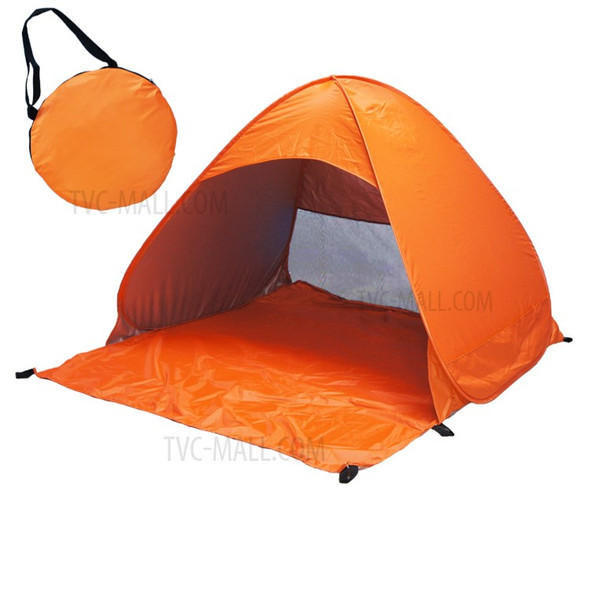 150x165x110CM Beach Tent Ultralight Folding Pop Up Automatic Open Anti-UV Fully Sun Shade - Orange