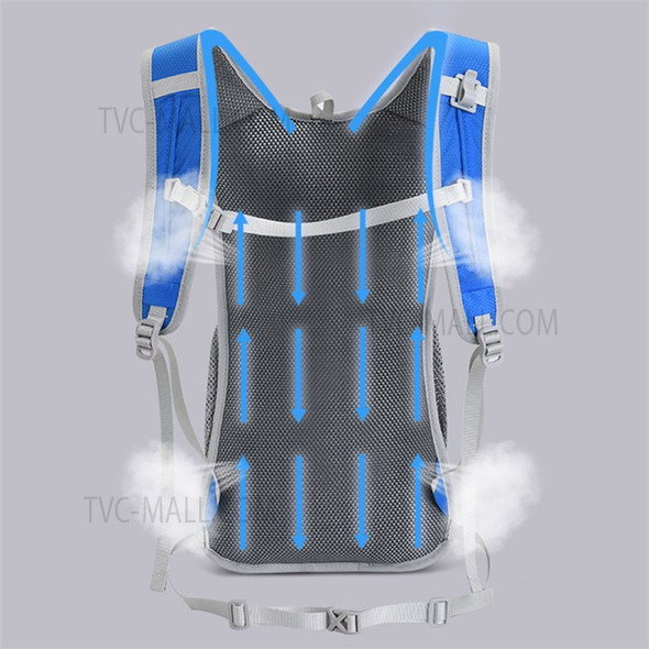 FREE KNIGHT FK0217S Nylon Hydration Backpack Water Storage Backpack with 7L Hydration Bladder for Camping Hiking Running Cycling Climbing - Blue