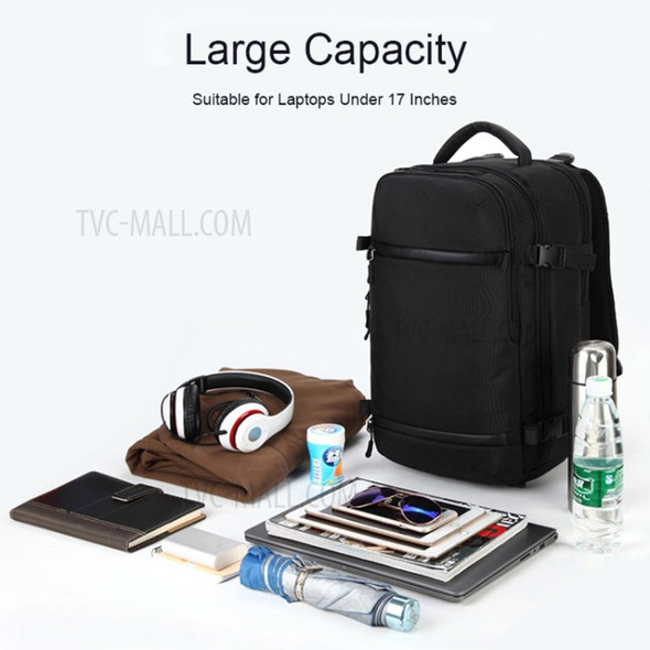 OZUKO Men's Backpack Travel Backpack Business Durable Laptops Backpack Water Resistant College School Computer Bag Fits 17-inch Notebook - Grey