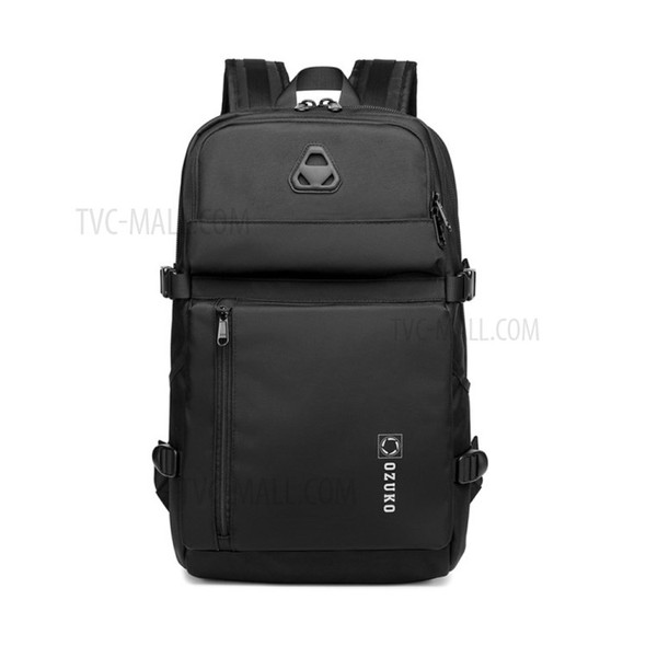 OZUKO Laptop Backpack Travel Backpack Business Durable Waterproof Backpack Shoulders Bag - Black