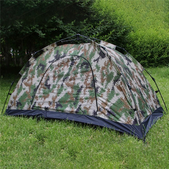 dbzd001 Double Person Automatic Camping Tent Double Layer Instant Open Awning Rainproof Outdoor Sun Shelter, 200*150*100cm - Digital Camouflage