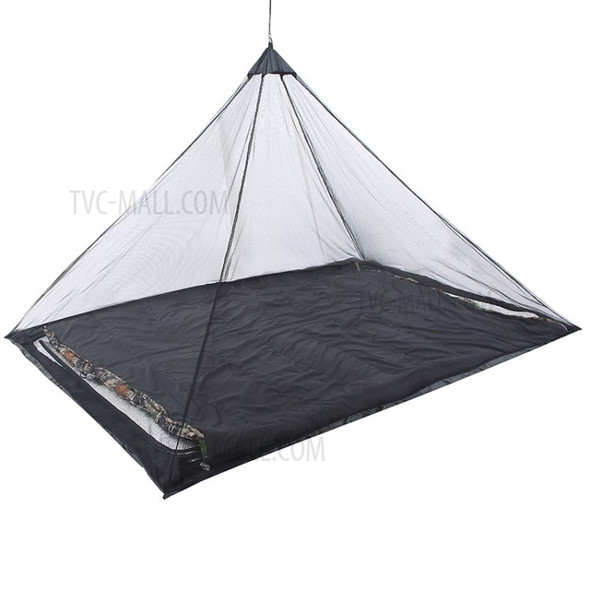 Portable Backpacking Tent for Single Camping Bed Anti Mosquito Net Bed Tent Mesh Decor - Black