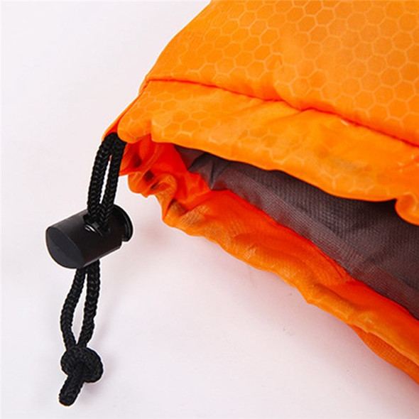 DESERT&FOX Double Sleeping Bag 2 Person Outdoor Camping Hiking Thick Sleeping Bag with 2 Pillows - Orange/Grey