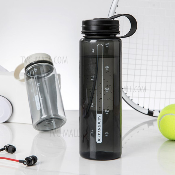 YOUPIN JORDAN & JUDY HO031-L 550ml Outdoor Sports Portable Water Cup Bottle - Black