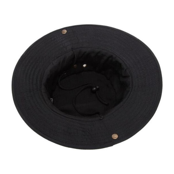 CTSMART Fashion Men Women Sun Cap Sunhat Bucket Visor Cap for Hiking Fishing Hunting - Black