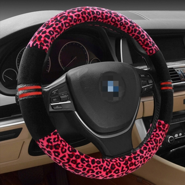 Leopard Grain Steering Wheel Cover, Adaptation Steering Wheel Diameter: 37-38 cm