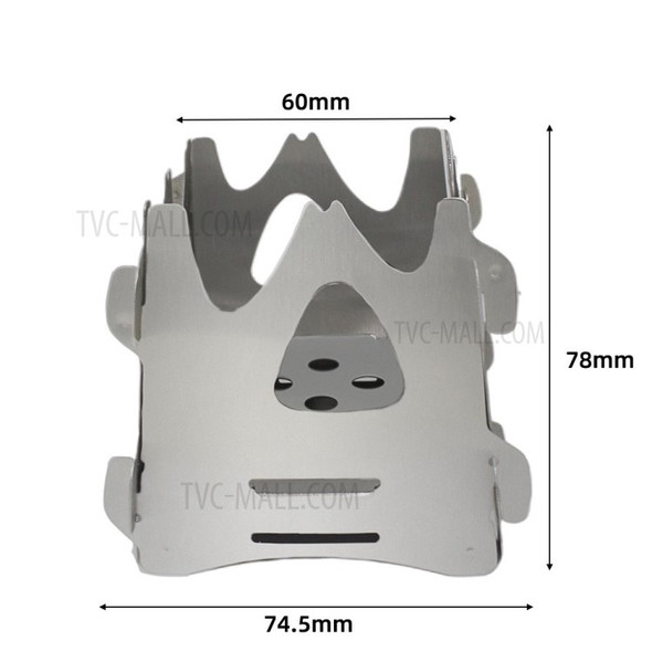 Portable Outdoor Sports Travel Camping Adventure Tool Mini Detachable Stainless Steel Picnic Cookstove