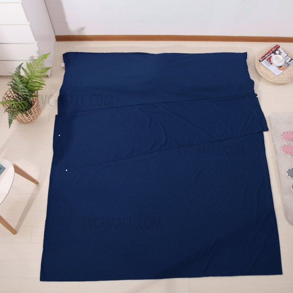 Lightweight Sleeping Bag Liner Sheet Sack for Outdoor Camping Hotel Travel - Dark Blue/L