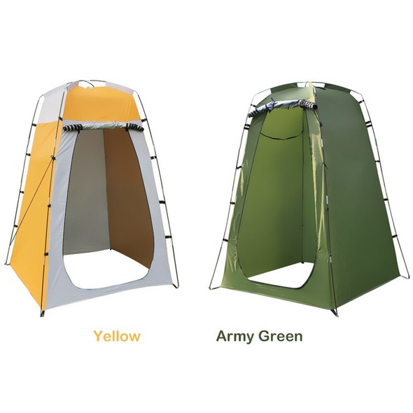 Camping Shower Tent Oversize Space 6FT Privacy Outdoor Bathroom Changing Dressing Room for Hiking Beach Picnic Fishing Potty - Army Green