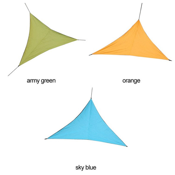 Polyester Durable Outdoor Triangular Sunshade Sail - Sky Blue/3x3x3m