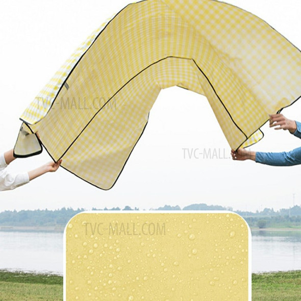 HEWOLF HW-D2036 2 x 1.5m Outdoor Picnic Blanket Portable Camping Mat Waterproof Folding Pad - Yellow
