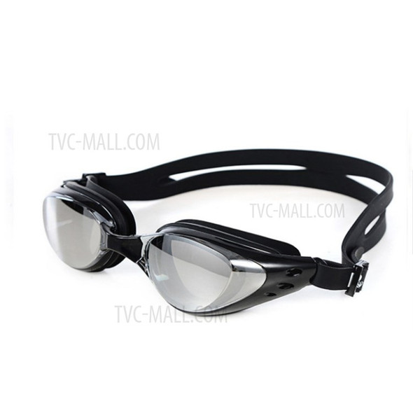 Swimming Goggles Anti Fog UV Protection Swim Goggle Sport Glasses Adult Summer - Black