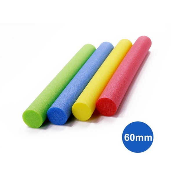 Swimming Pool Noodle Soft Foam Buoyancy Rod Colorful Swimming Float Floating Ring Toy - 60mm Diameter / Random Color