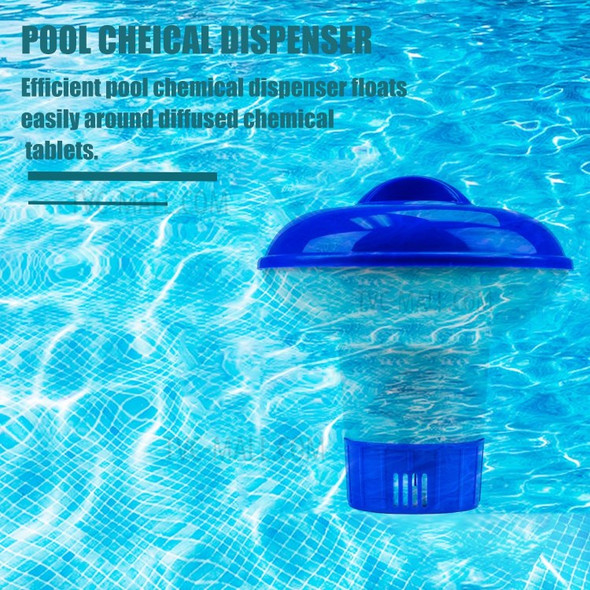 Tasteless Floating Tablet Spa Chemical Dispenser Non-toxic Floating Pool Chlorine Dispenser Chemical Holder for 1.5 inches Chlorine Tablets Adjustable Flow Vents for Increased Control