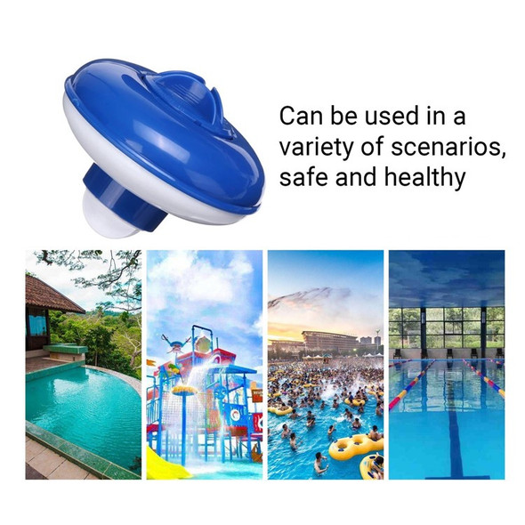 Non-toxic Durable Floating Tablet Spa Chemical Dispenser Floating Pool Chlorine Dispenser Chemical Holder, Bottom Retractable