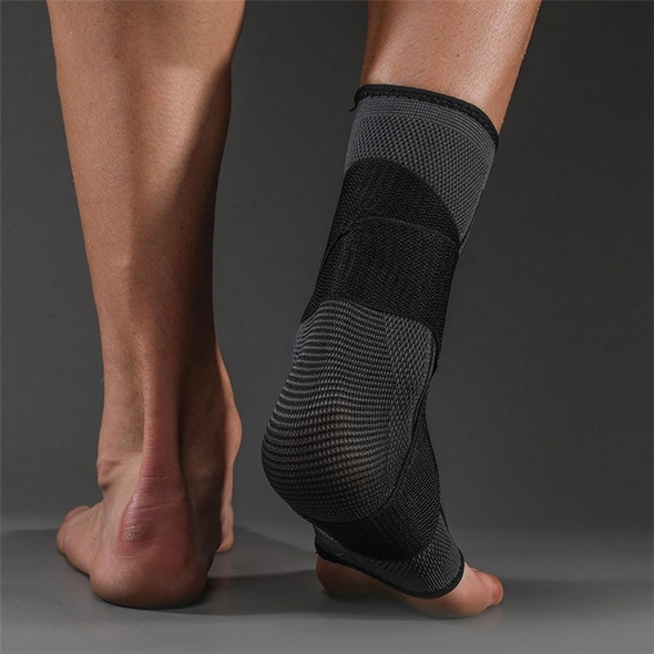 JINGBA SUPPORT 0147A 1Pc Nylon+Spandex Bandage Ankle Support Football Basketball Sports Safety Ankle Protection Ankle Brace - Black/S/M