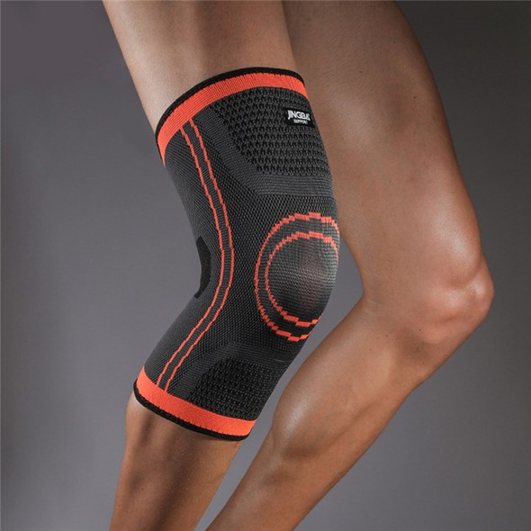 JINGBA SUPPORT 7067B 1/Pc Breathable Elastic Knee Pads Non-slip Knee Support Brace Protective Kneecap for Running Hiking Basketball - S/M