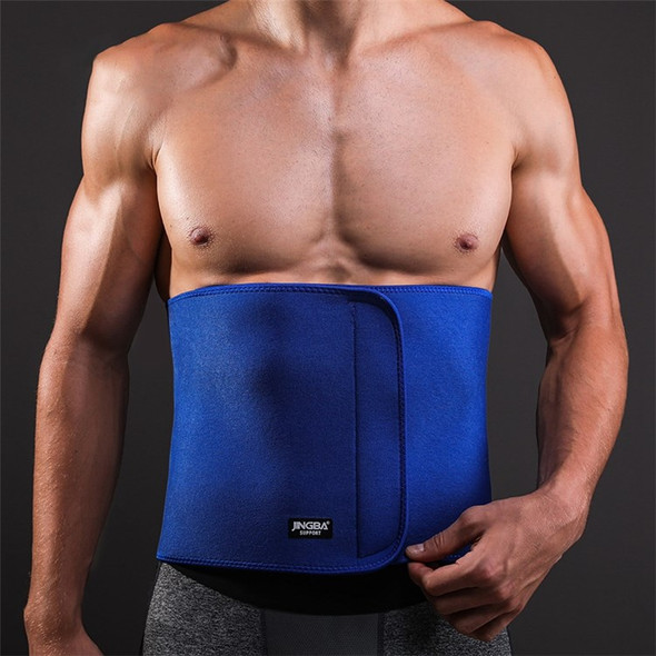 JINGBA SUPPORT 7208A 1Pc Lumbar Support Breathable Neoprene Lower Back Brace for Herniated Disc, Sciatica and Lower Back Pain Relief - Blue