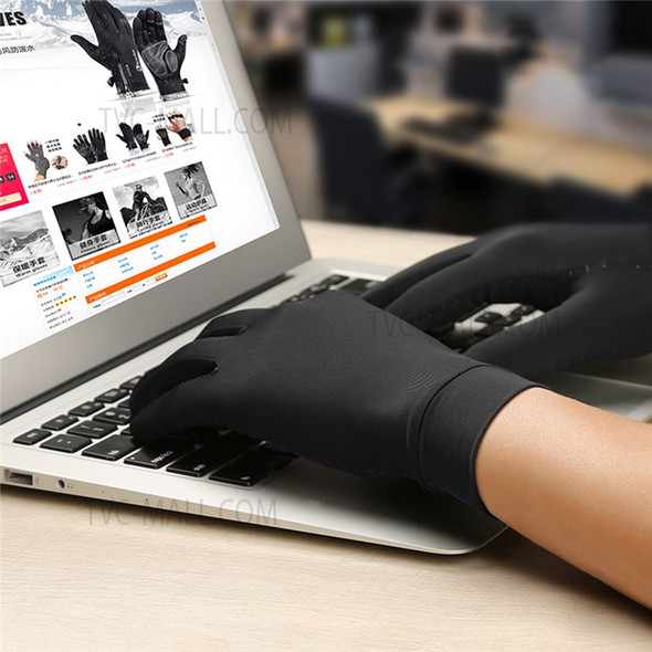 KYNCILOR A0047 1Pair Full Finger Compression Gloves Arthritis Protector for Women/Men Relieve Pain Gloves with Touchscreen Tips for Swelling Rheumatoid - S