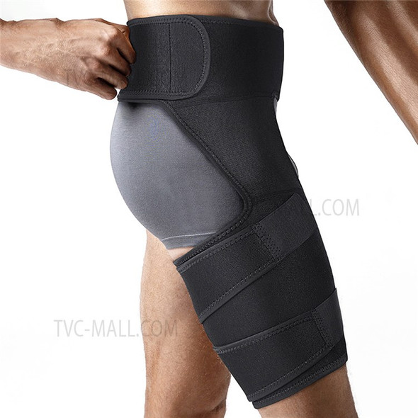 KYNCILOR AB052 Fitness Leg Pad Groin Belt Anti-Strain Breathable Muscle Hip Thigh Protection Strap Weightlifting Exercise Protector