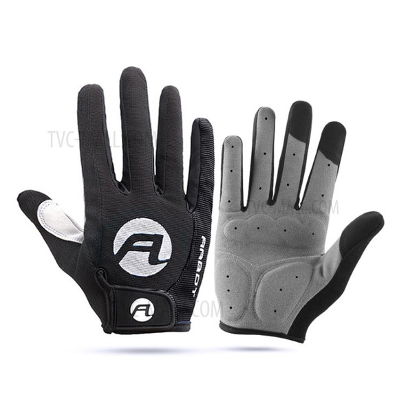 One Pair Touch Screen Gloves Anti-slip Running Cycling Gloves Sports Gloves - Black/Size: XL