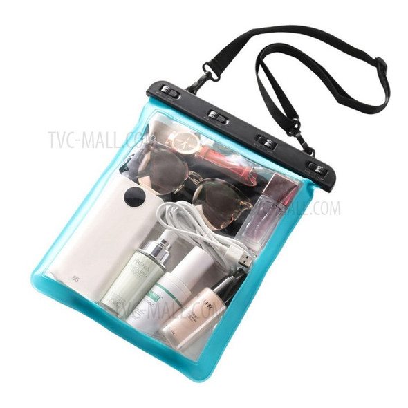 Transparent Bag Waterproof Shoulder Pouch Sundries Mobile Phone Bags - Sky Blue