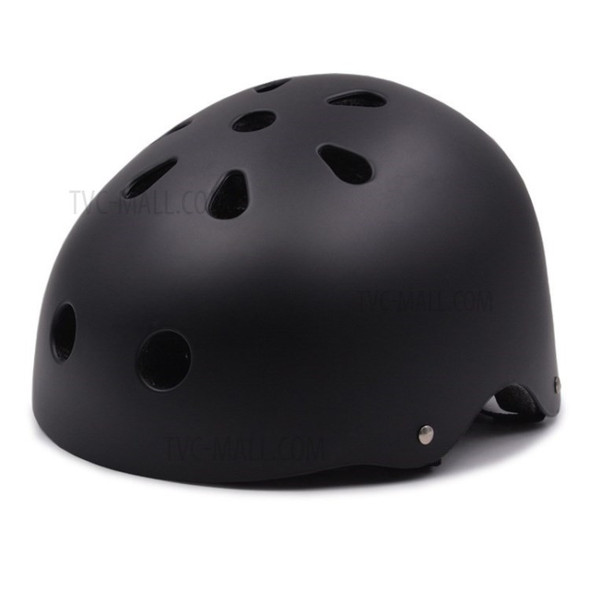 Youth Kids Hip-pop Helmet for Ages 3-14 Multi-Sport Safety Cycling Skating Scooter Helmet - Black / M