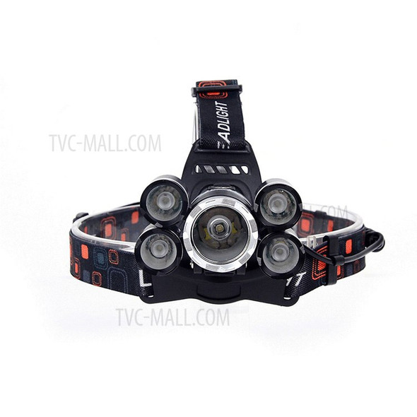 LED + T6 Strong Light Rechargeable Headlamp for Camping Fishing