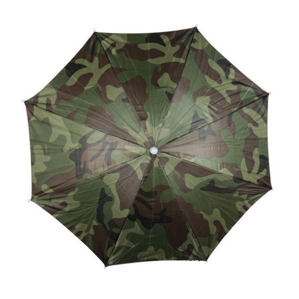 Outdoor Fishing Cap Portable Sunshade Head Umbrella Rain Hat with Adjustable Headband