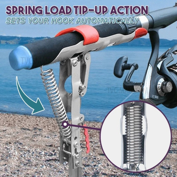 Automatic Fishing Rod Holder Spring Support Sea Pole Ground Insert Bracket Stand Fishing Accessories