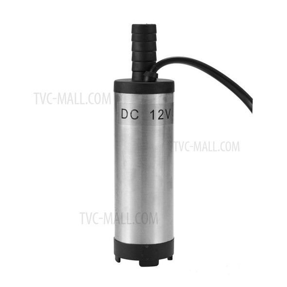 DC 12V Electric Submersible Pump Stainless Steel Submersible Pumps for Water Oil Kerosene 12 L/min Refueling Tool