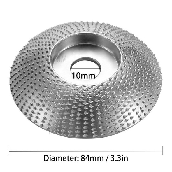 Angle Grinder Disc Wood Grinding Wheel Tungsten Carbide Sanding Carving Abrasive Tool Woodworking Cutter Tool Shaping 5/8inch Bore - 3.3 inch Diameter