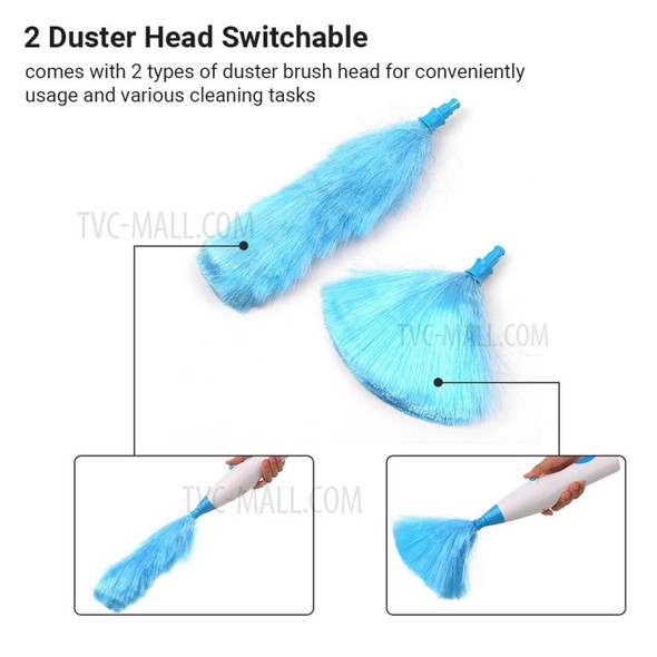 Handheld Battery Operated Electric Retractable Spin Dust Cleaning Brush Removal Tool