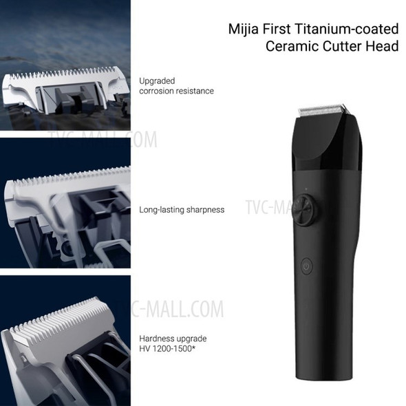 XIAOMI Mijia Hair Trimmer Electric Hair Cutter Wireless Hair Clipper Titanium-coated Ceramic Blade with Multiple Positioning Comb IPX7 Waterproof Clipper