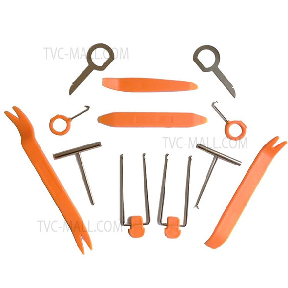 12pcs Car Audio Disassembly Tool Set Durable Hand Repair Tool Kit Pry Tools Kit for Automobile Parts Door Maintenance