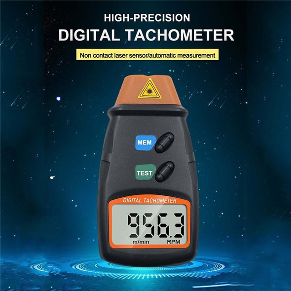 Handheld LCD Digital Laser Tachometer Non-Contact 2.5-99999RPM Tach Motor Speed Meter for Motors Wheels Fans