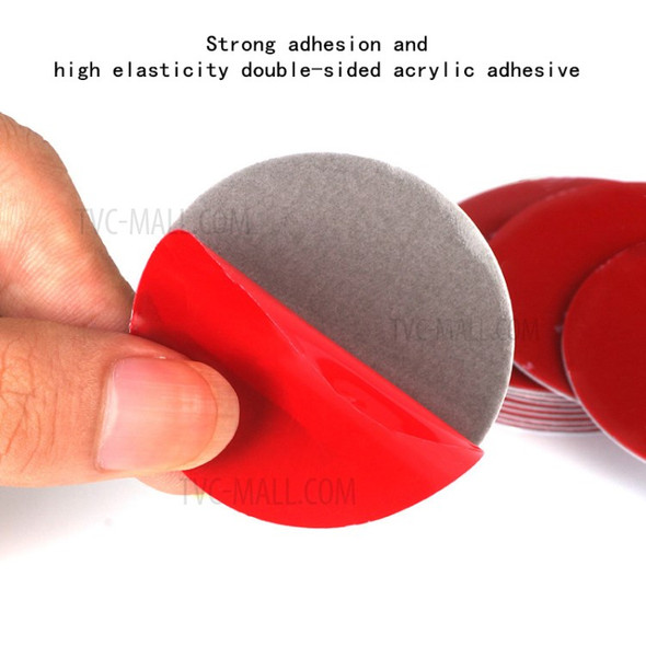 100pcs/Bag Round Double-sided Adhesive Tape High Temperature Resistance EVA Foam Tape (82x1 mm)
