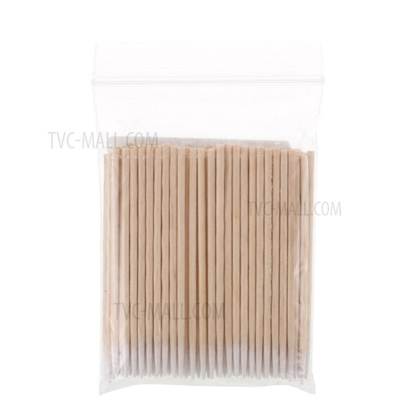 100Pcs BEST Mobile Phone Charge Port Earphone Jack Dust Removal Cleaning Tools Cotton Swab Sticks