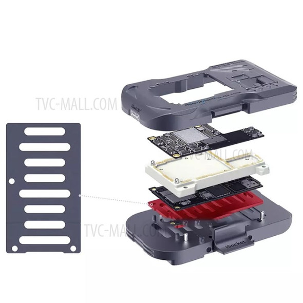 QIANLI iSocket PCB Testing Fixture for iPhone 11/11 Pro/Pro Max Motherboard Layered Testing Frame