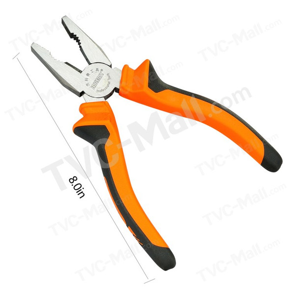 JAKEMY JM-CT1-6 8.0-inch Hardware Tool Non-slip Handle Lineman's Pliers