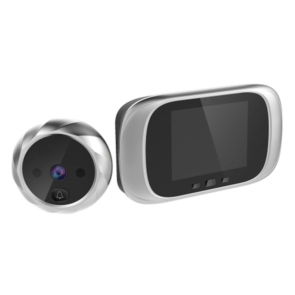 DD1 Smart Electronic Cat Eye with 2.8 inch LCD Screen, Support Infrared Night Vision / Doorbell / Camera(Silver)