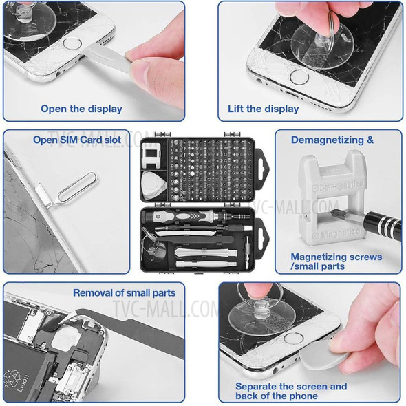 122-in-1 Precision Screwdriver Set Multi Function Electronics Mobile Phone Repair Tool Kit