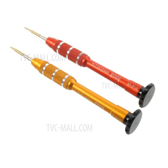 8116 0.6mm Y-type Screwdriver + T2 x 25mm 6 Point Star Screwdriver Opening Repair Tools for iPhone
