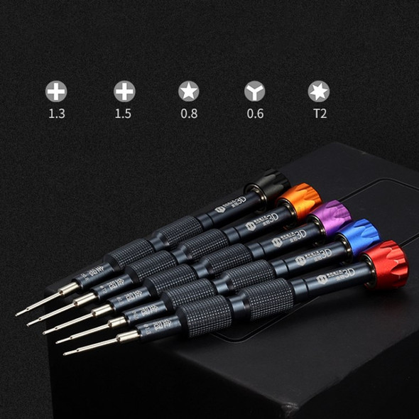 5pcs/Set 3D Precision Alloy S2 Batch Head Screwdrivers Set Anti-slip Screwdrivers Disassemble Opening Tool